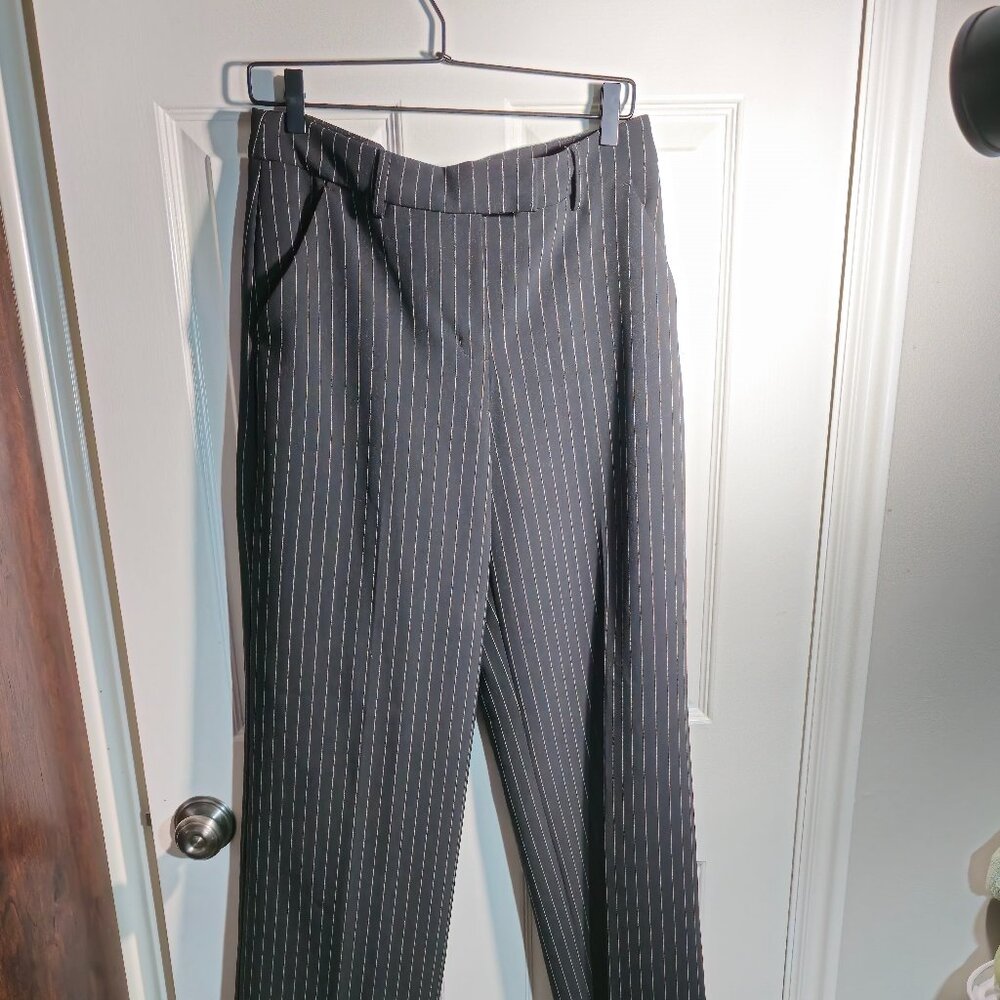 Women's Business, Relaxed Trouser, Mid-Rise, Dress Pant, Editor, Pinstripe, 8S